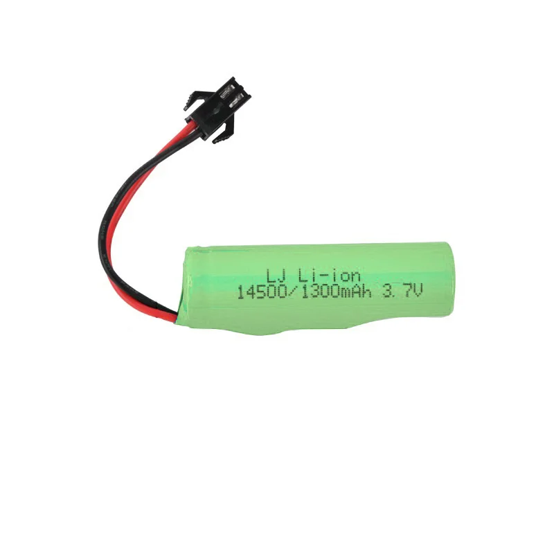 Upgraded 3.7V 1300mAh  lipo battery For JJRC C2 D828 RC Car Parts 14500 SM Plug For RC Stunt Dump Car Battery Toys Accessories