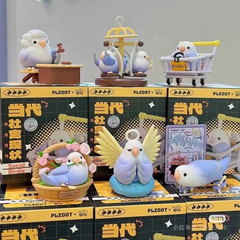 

Little Bird Taro Balls Bad Birdie 3.0 Social Birdie Original Series Blind Box Doll Ornament Christmas Gift Collection Box Toy