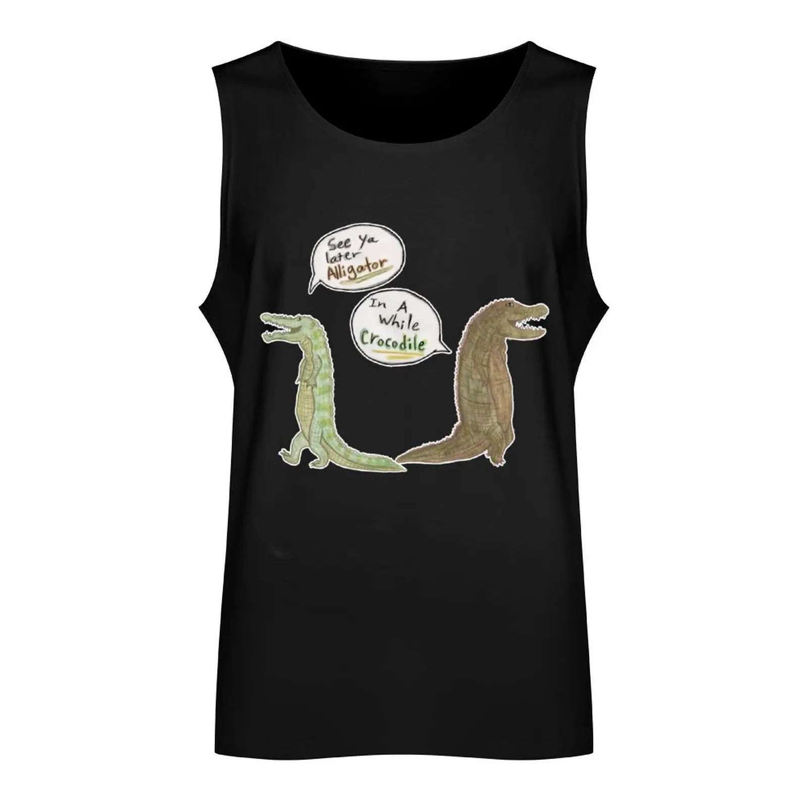 The Alligator and Crocodile Tank Top gym accessories man Men's fitness t-shirt gym clothes for man mens designer clothes