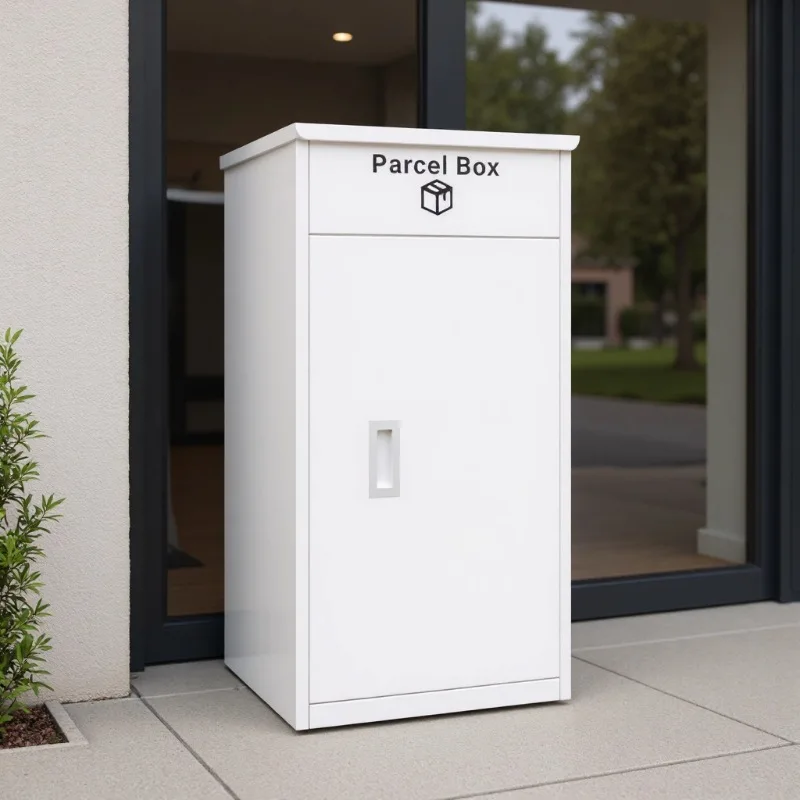 Outdoor Steel Parcel Delivery Box Anti-Theft Mailbox Cabinet Flip Couriers Storage Case For Home Entrance Secure Package Drop