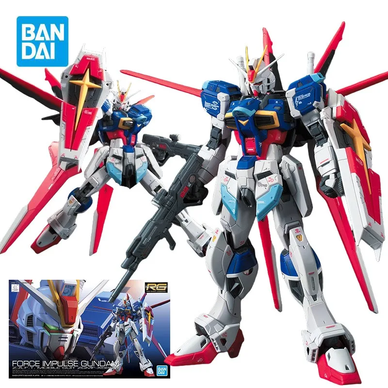

BANDAI RG 1/144 ZGMF-X56S/α Force Impulse Gundam Action Figures Mobile Suit Gundam SEED DESTINY Anime Model Kit Toys for Boys