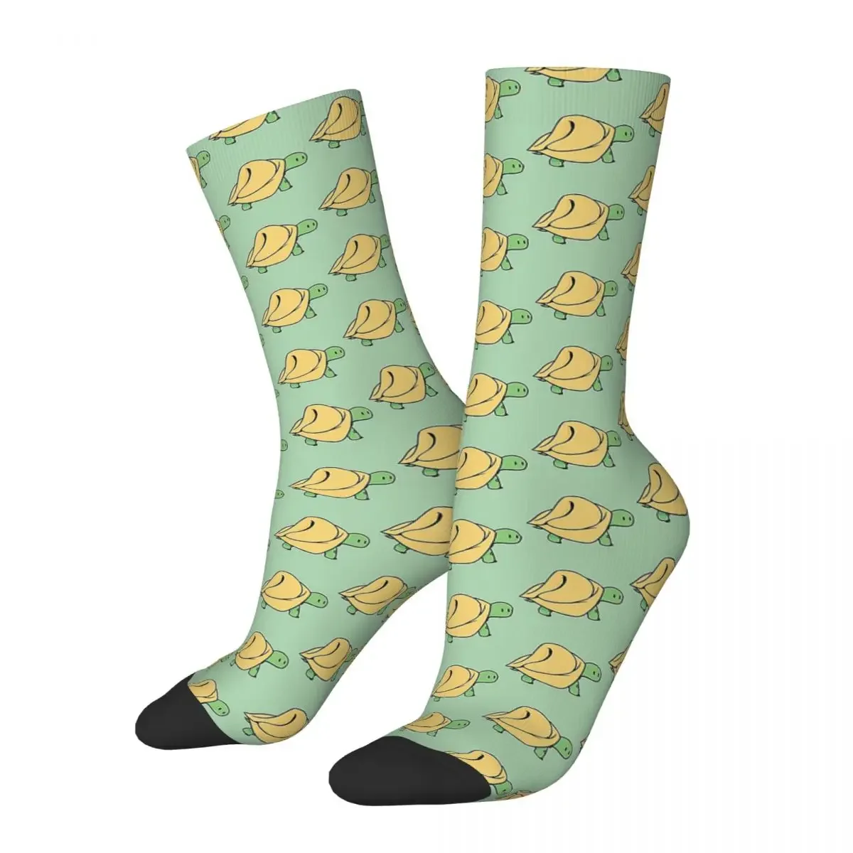 Turtellini Turtle Noodle Cute Tortellini Tortoise Socks Stockings All Season Long Socks for Man's Woman's Birthday Present