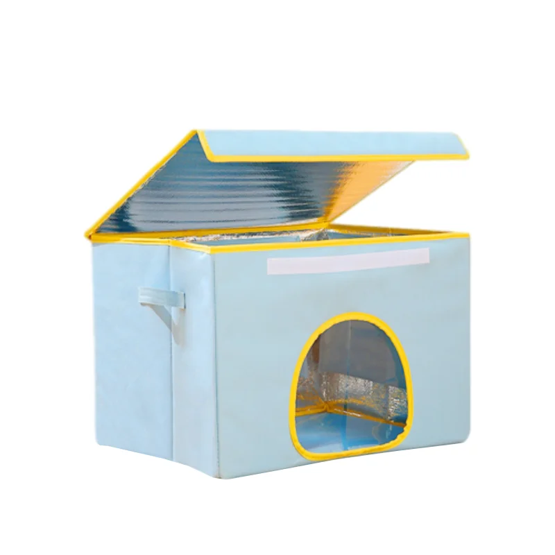 

Pet Air-conditioned Luxury Large Foldable Pet Cat Dog Cooling House Cave Nest Cooling Cat Bed