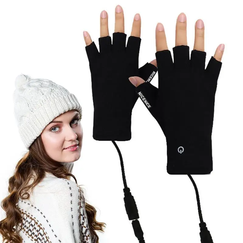 

USB Rechargeable Electric Heated Hand Warmer Waterproof Winter Snowboard Gloves Touchscreens Bike Outdoor Skiing