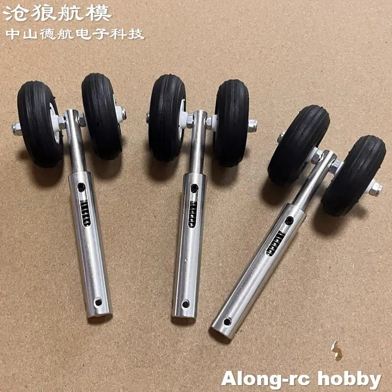 Roues en PU de 36mm H: 100mm, en alliage d'aluminium léger, trains d'atterrissage Anti-Vibration D3/4 pour pièces de modèles d'avion LG RC rétractables