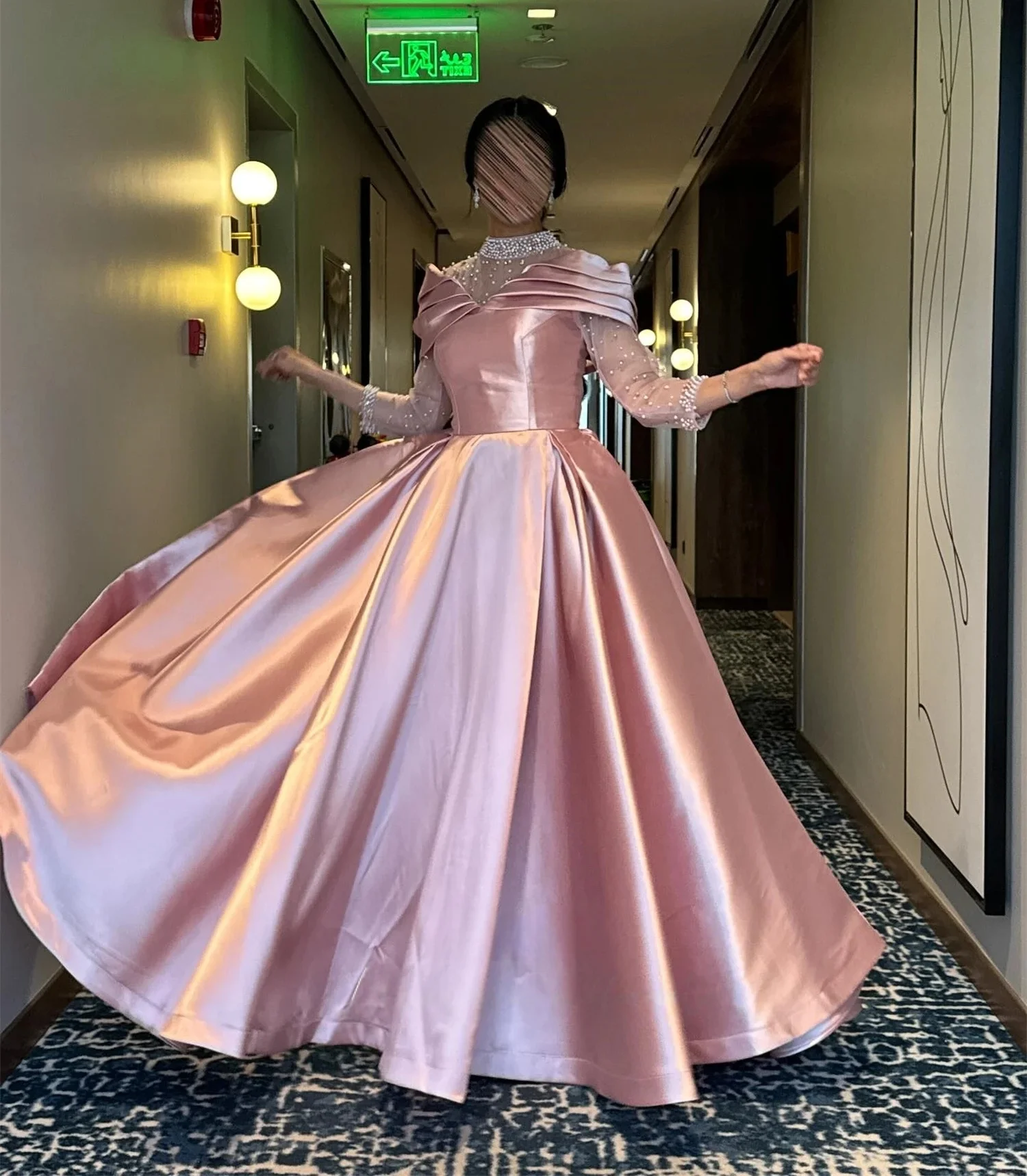 

Розовое платье с рукавами 3/4 из бисера на заказ Вечерние платья для выпускного вечера Pastrol унисекс Джерси Ретро Дубай Саудовская Аравия по индивидуальному заказу