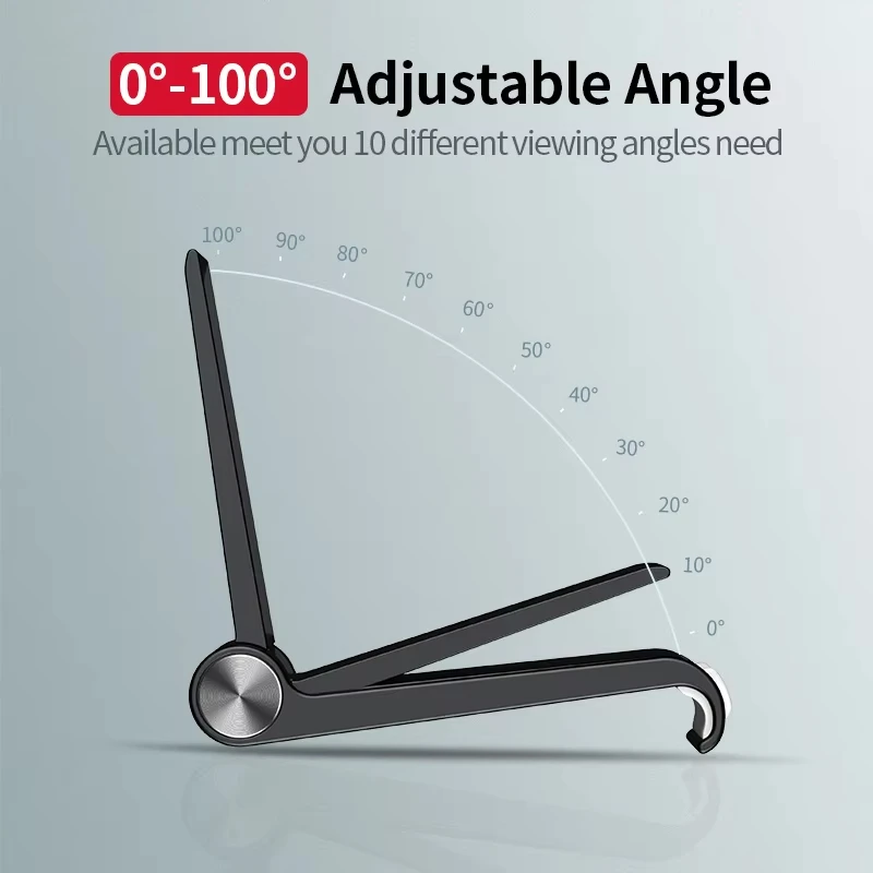 Universal Foldable Desk Phone Holder Portable Adjustable Desktop Phone Holder Stand for Most of Mobile Phones and Tablet Holder view 3