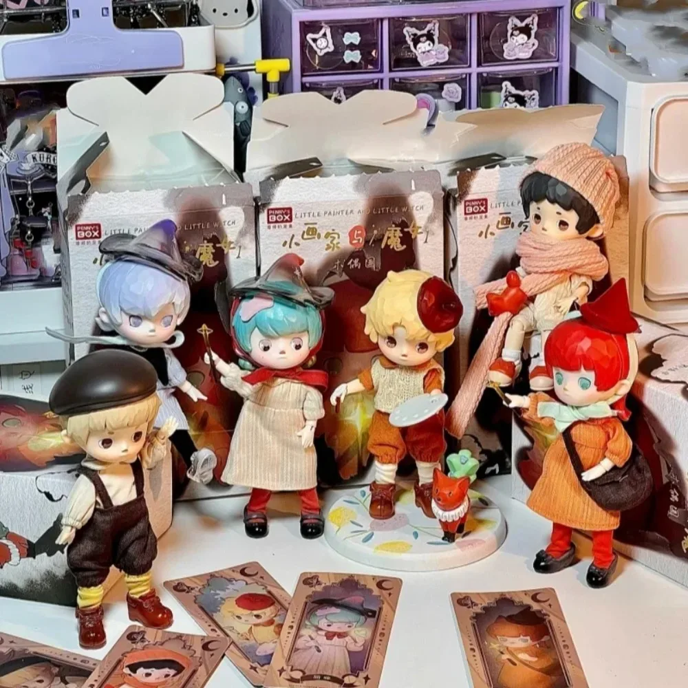 

New Penny Box Puppet Series Box Painter Devil Girl Anime Model Dolls Obtisu11 1/12bjd Action Figure Designer Decor Toys Gifts