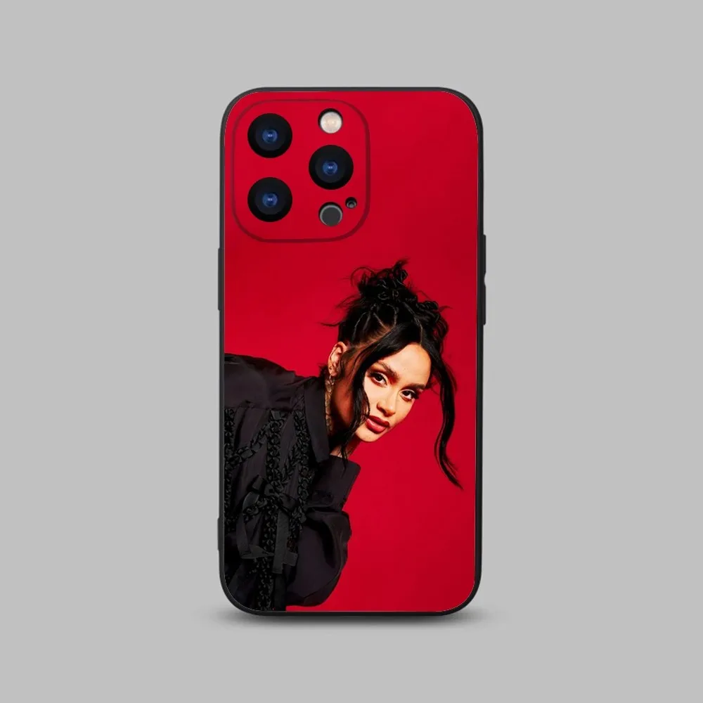 Kehlani parrish American singer Phone Case For iPhone 15,14,13,12,11 Plus,Pro,Max,XR,XS,X,7,8 Plus,SE,Mini Black Silicone Soft image 4