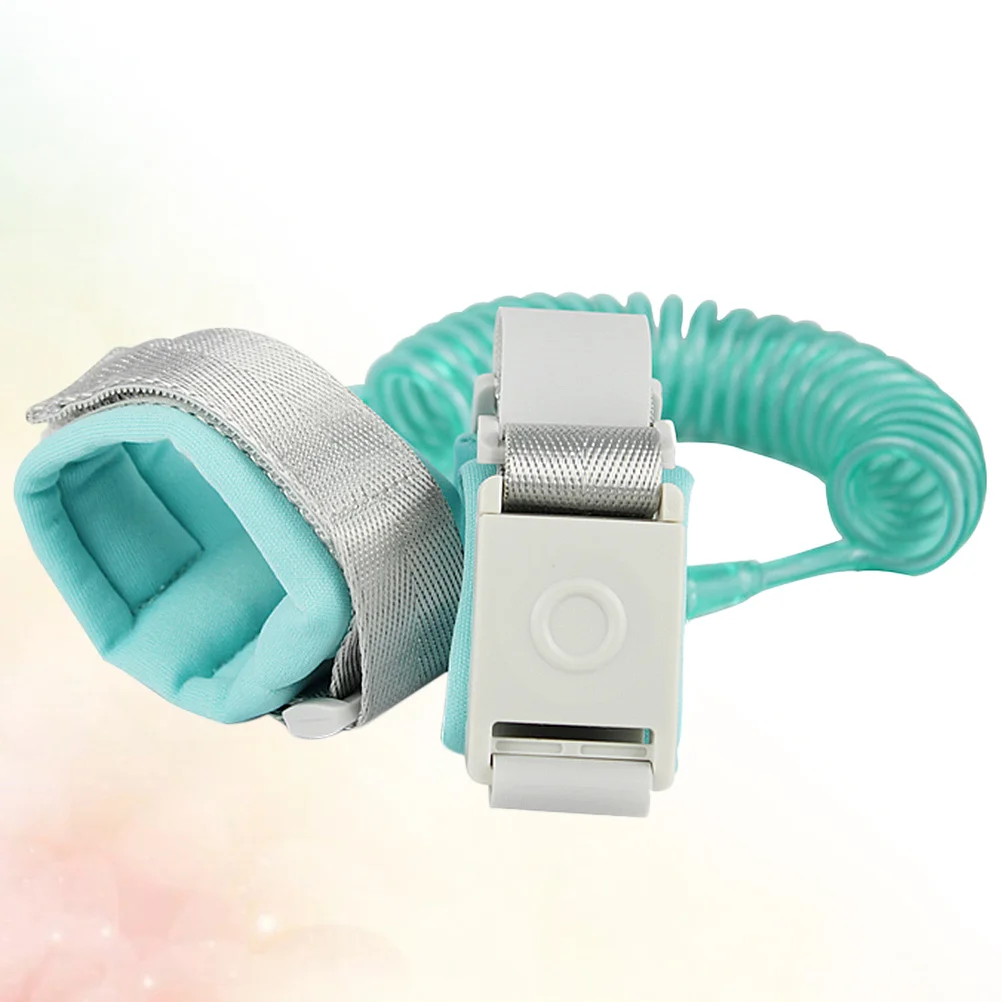 Sangle Anti-perte pour enfants, corde de Traction de sécurité réglable de 2M avec conception de verrouillage, bracelet d'extérieur vert