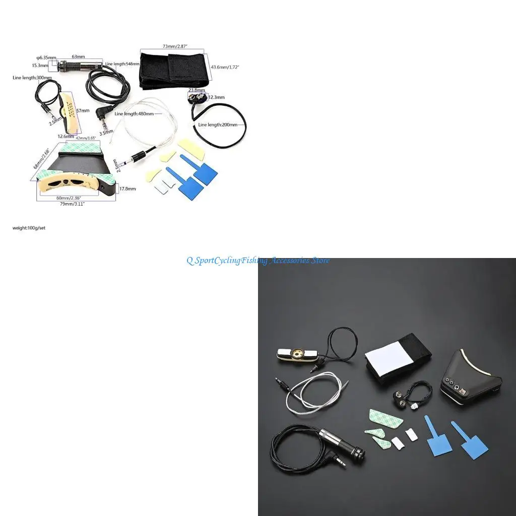 

Folk Acoustic Guitar Pickup Microphone Sound Hole Equalizers Piezo Pickup