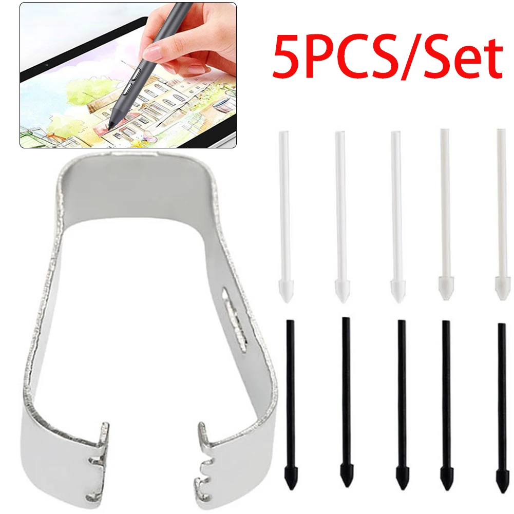 5pcs Touch Stylus S Pen Nib Tips with Metal Clip for Samsung Galaxy Tab S6 T860 T865/S6 Lite Series Stylus S Pen Removal Tool