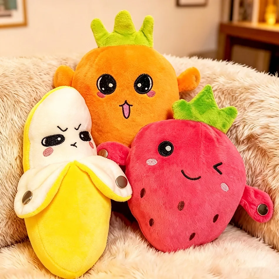 Banana Fruit Induction Beat Toy Creative Music Dolls Kawaii Parent-child Toys Sensory Party Game Collectible Toy