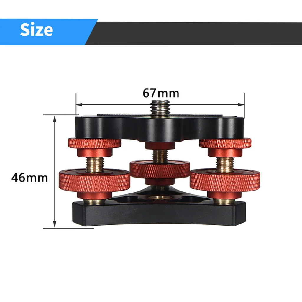 Metall Nivel lier basis LP-64 Kamera Stativ kopf Nivel lier basis Dreirad Präzisions richt maschine Wasserwaage 3/8 "Schrauben last 15kg – Detail 6