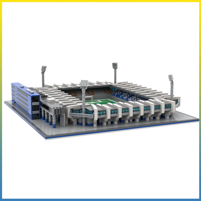 

MOC 3639 шт. индивидуальный MOC стадион VfL Bochum креативный набор строительных блоков STEM развивающие игрушки комплект строительной модели подарки