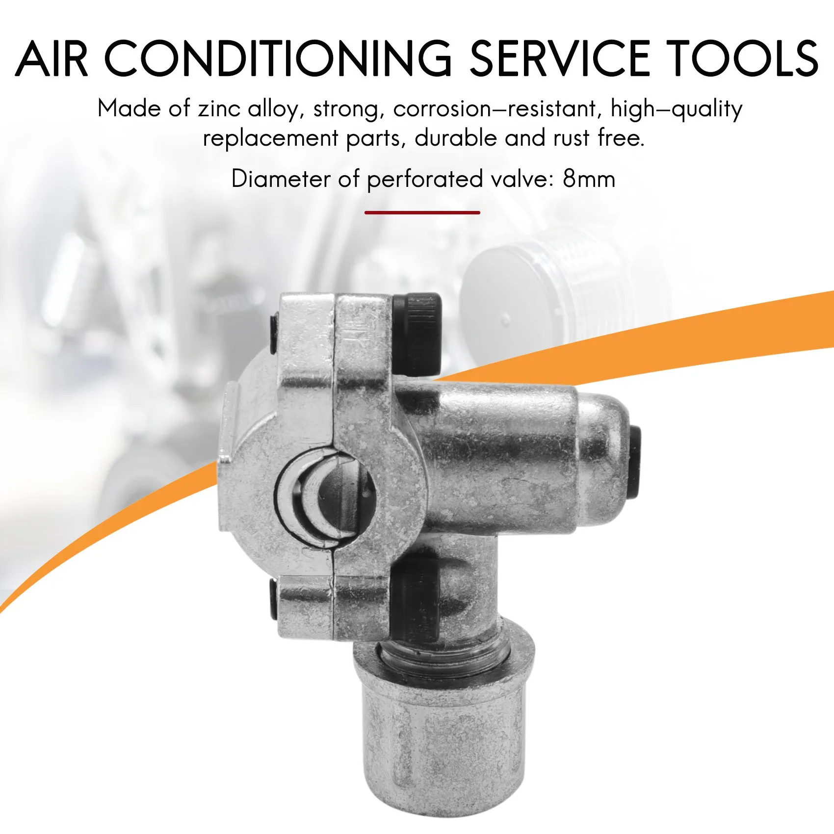 AT414 팩 BPV-31 피어싱 밸브 라인 탭 밸브 키트 에어컨 HVAC 1/4 인치, 5/16 인치, 3/8 인치 튜브에 맞게 조정 가능