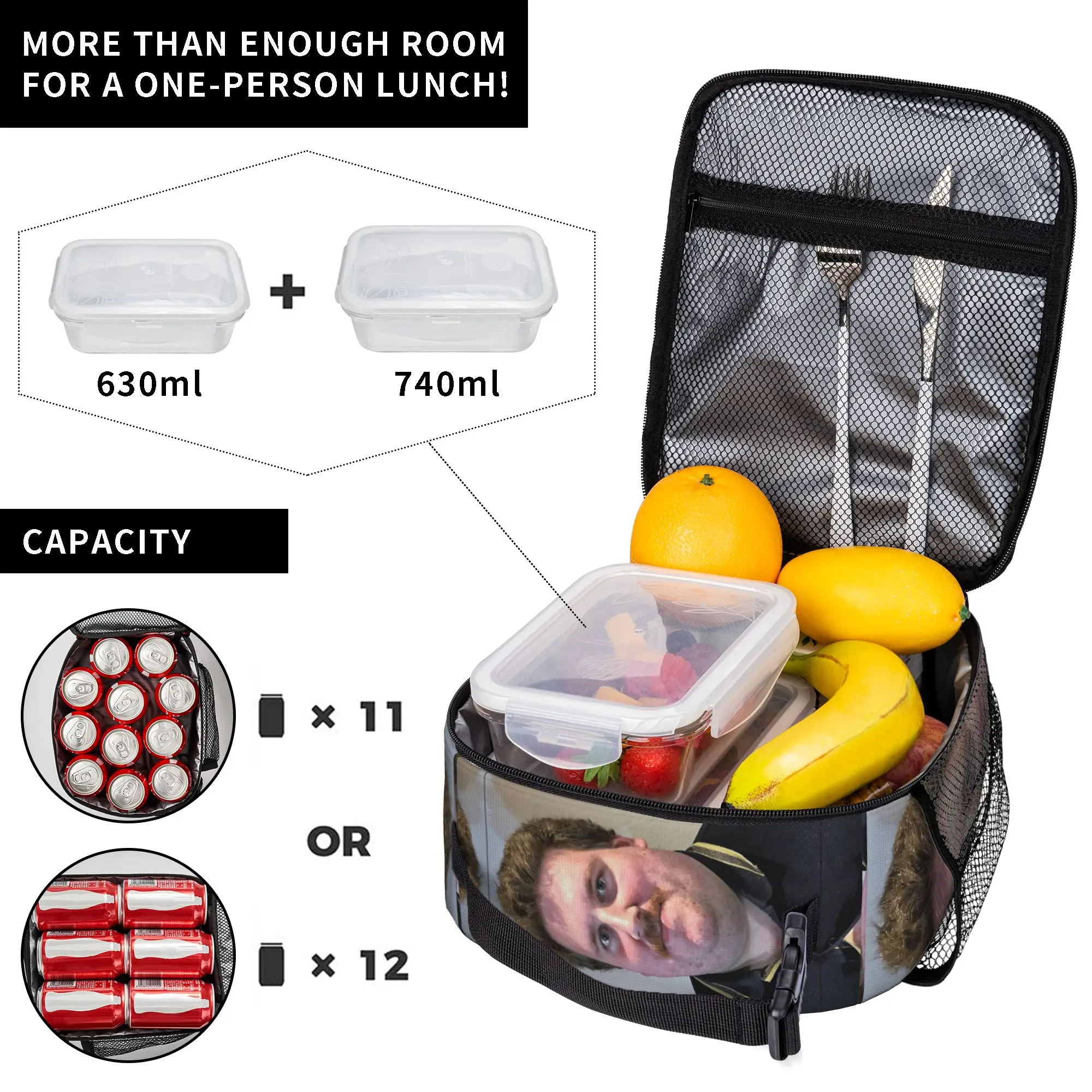 Drachenlord Poster Rainer Winkler Insulated Lunch Tote Bag for Office The Superstar Portable Cooler Thermal Large Size Bento Bag