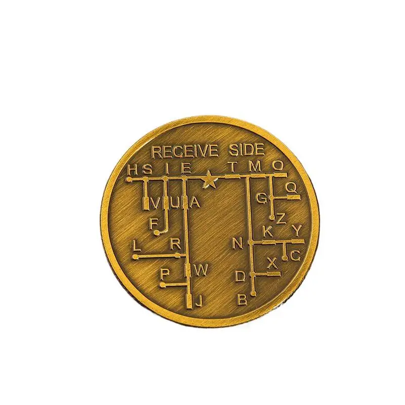 1Pcs Morse-code Learning Tools For Novice Radio Enthusiasts And History Buffs Morse-code Training Coin Commemorative Badge - view 5
