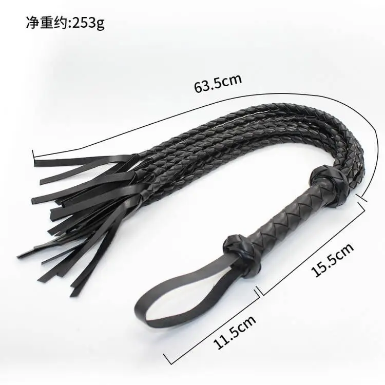 Snake Whip Eight-strand Woven Cowhide Loose Whip
