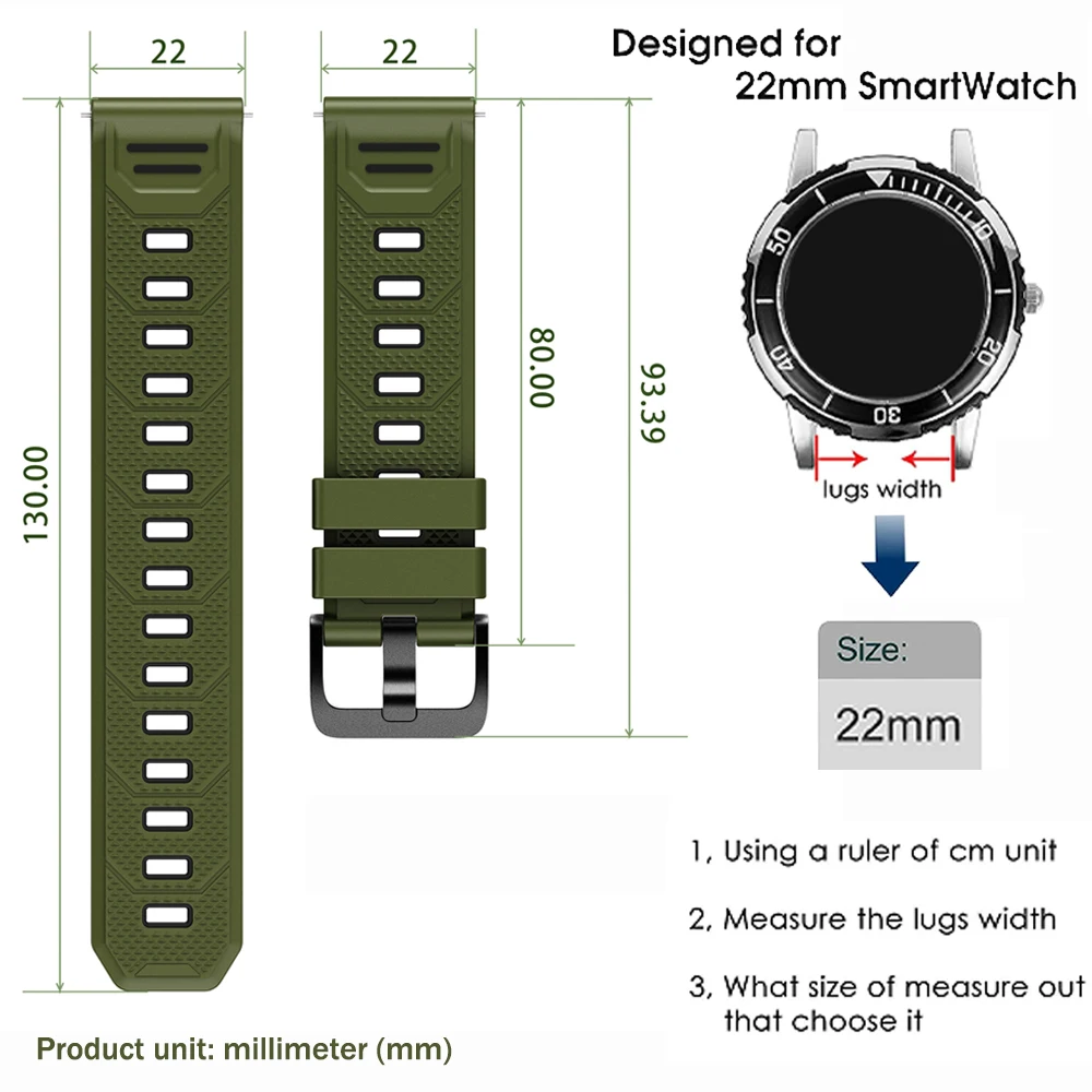For AMAZFIT BALANCE 2 Watch Strap Amazfit Active Max 48mm BIP6 5 UNITY GTR 4/3 Pro 2e 22mm Sports Silicone Band For HUAWEI WATCH image 5