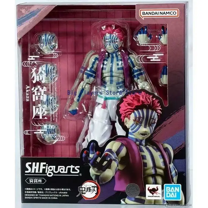 Bandai SHF Demon Slayer Blade Akaza Winding String Three Movable Finished Product