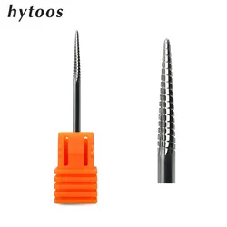 HYTOOS Cone Carbide Nail Drill Bits Rotary Manicure Cutters Gel Removal Nails Accessories