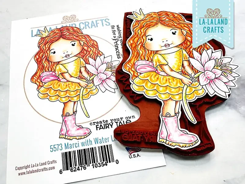 Marci with Water Lily Rubber Cutting Dies & Stamps Scrapbook Diary Decoration Stencil Embossing Template DIY Greeting Card Hand