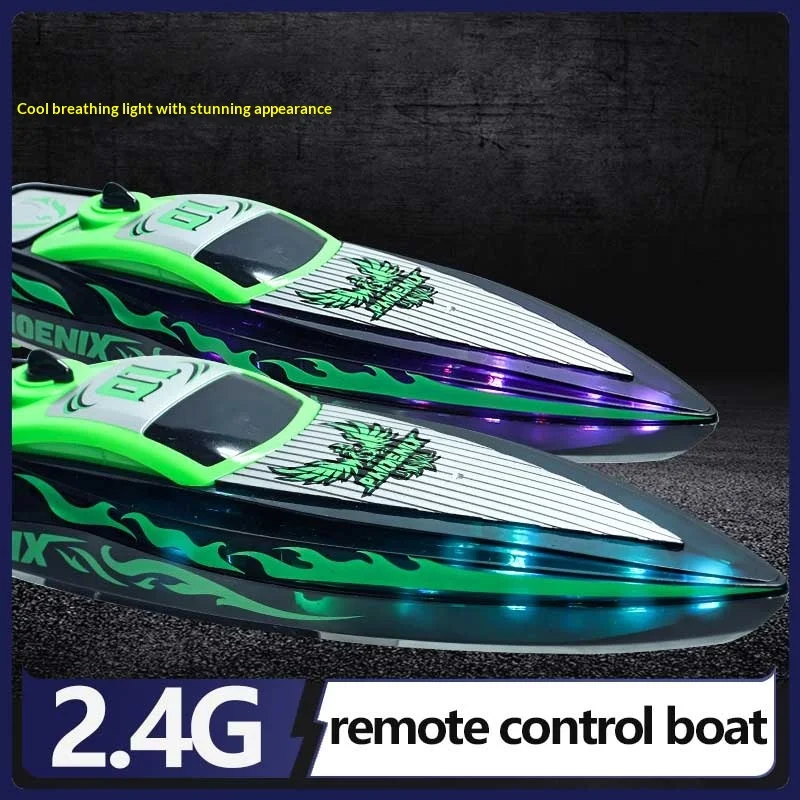 Remote Control Boat 2.4g Mini Remote Control High-Speed Boat Wireless Remote Control Boat Simulation Navigation Model Electric