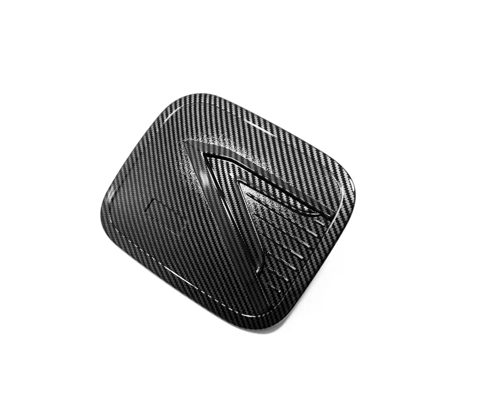 Suitable for Toyota Crown 2023 ABS Inner Triangle Fuel Tank Cap Panel decoration Auto Parts carbon fibre Peach wood silvery