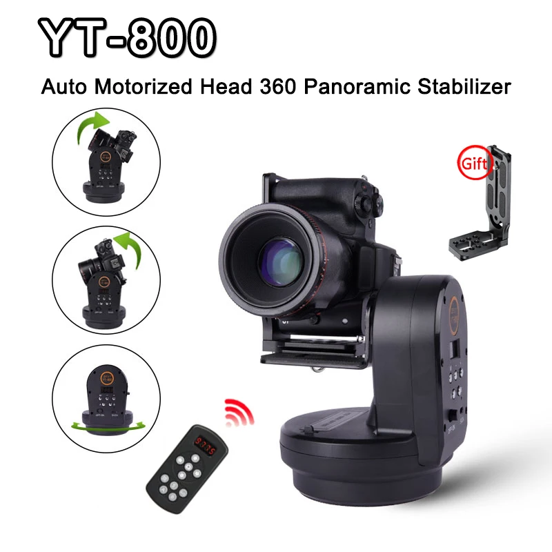 Desiontal YT-800 Auto Motorized Head 360 Panoramic Stabilizer Remote Control for Phone Camera GoPro VS Zifon YT-2000