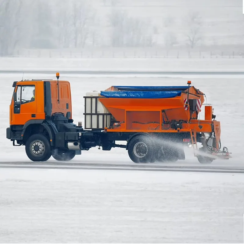 Road Deicing Salt Spreader Truck Tailgate Mounted Hydraulic Spreader For Snow Removal Operation