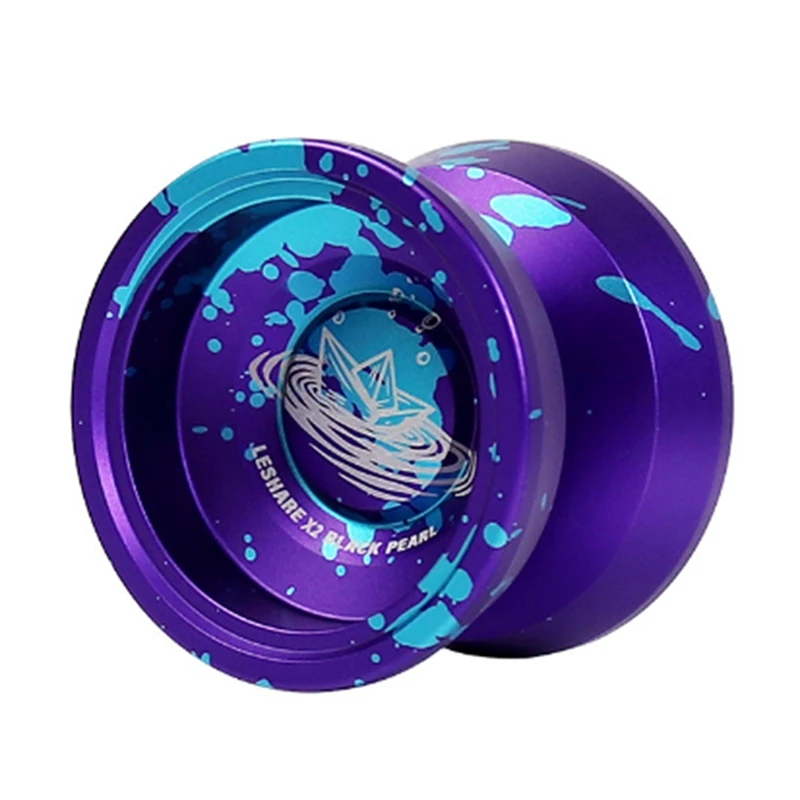 LESHARE Yoyo Magic Yoyo Professional Alloy Competition Newbie Entry Dead Sleep Turn Alive Sleep Yo-Yo Black Pearl Durable