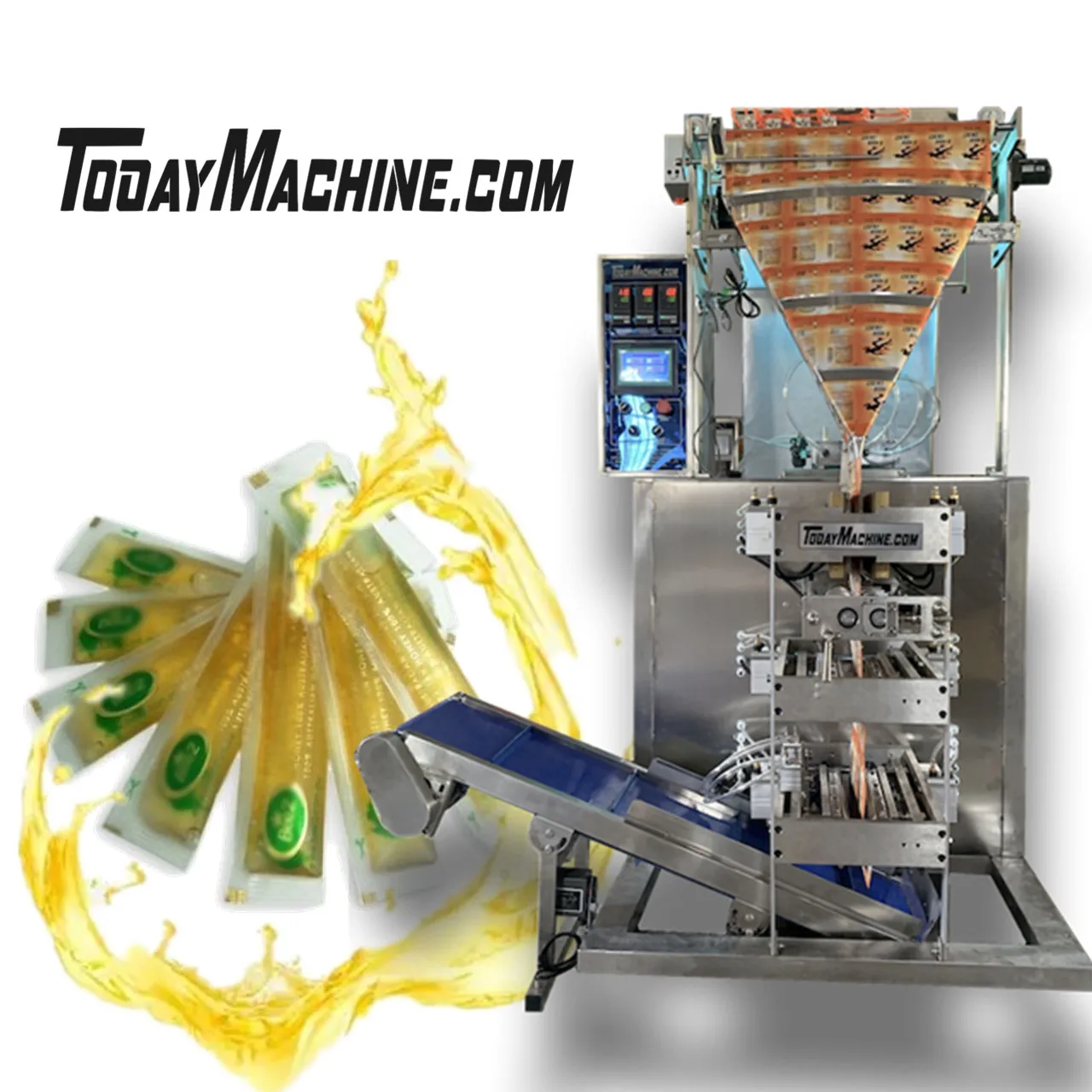 Automatic Multi Lane 4 Side Seal Packing Machine for Liquid Sauces