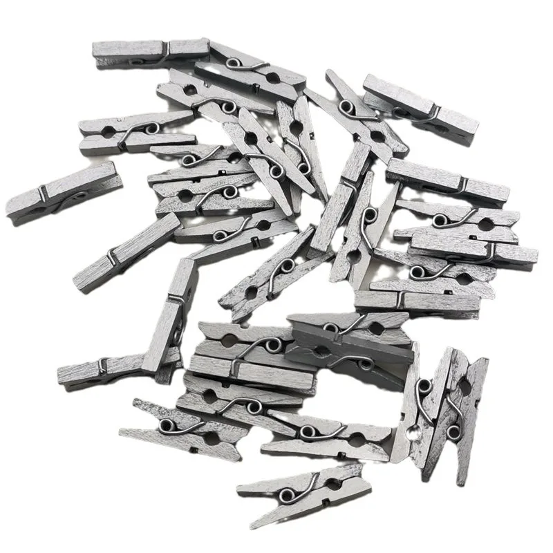 Log color wood handmade decoration DIY photo wooden sticky note small natural retro clip