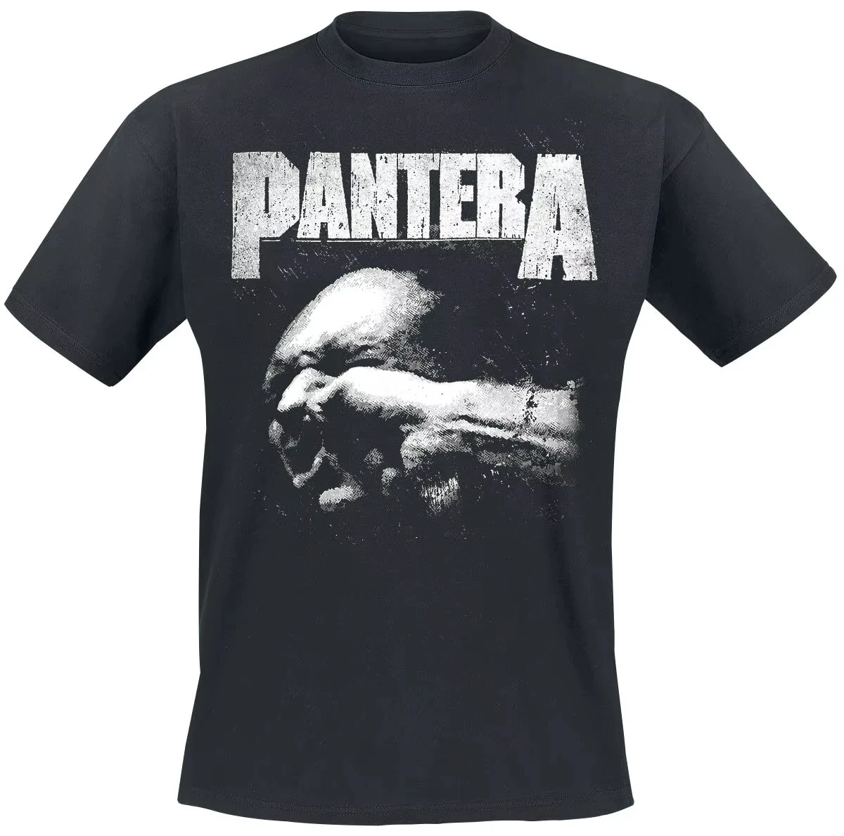 Pantera Cowboys From Hell Tee, Thrash Metal T-Shirt with Classic Album Cover Photo & Flame Border Print, Metal Fan Merch