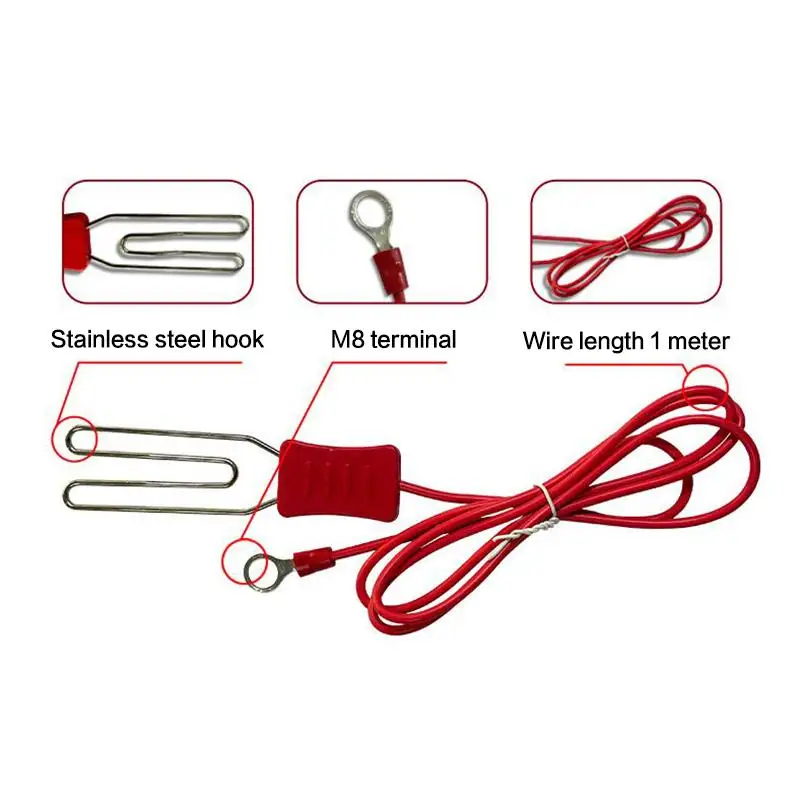 Electric Fence Alligator Clips For Farm Livestock Animals Ground Connection Cable Connectors For Energizer Polywire Polytape Kit