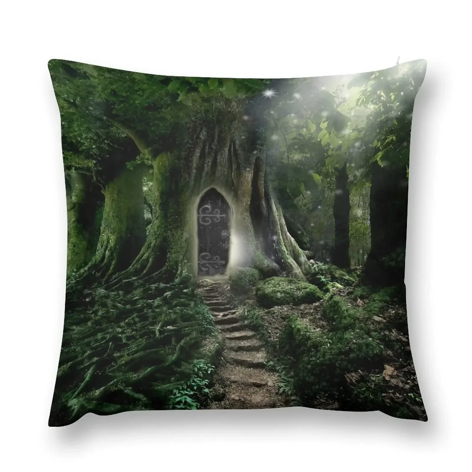 

Doorway to Lothlorien Throw Pillow Rectangular Cushion Cover home decor items Embroidered Cushion Cover pillow