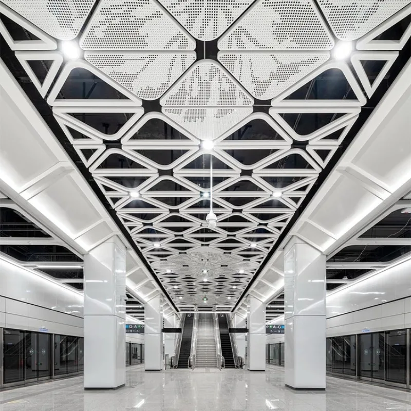 Online Technical Supply Design Giant False Aluminum Ceiling House Decoration / Decorative Restaurant Ceiling