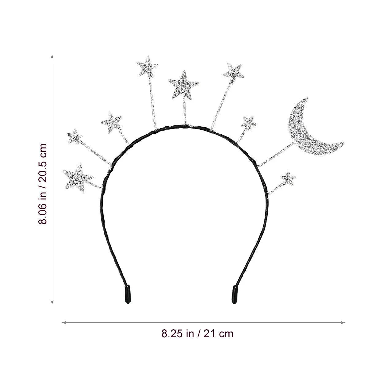 

Star Moon Hairband Birthday Party Festive Child Creative Christmas Cosplay Hair Accessories Styling Tools Glitter Headband