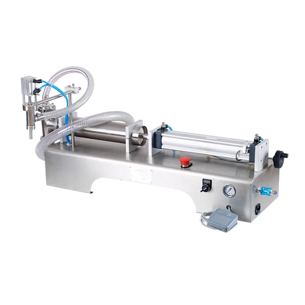 Semi-automatic Single Head Semi-auto Carton Box Aseptic Mango Juice Liquid Filling Machine