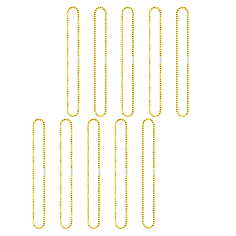 Colar de corrente de contas de plástico colares de festa em massa fiesta frisado colorido festivo