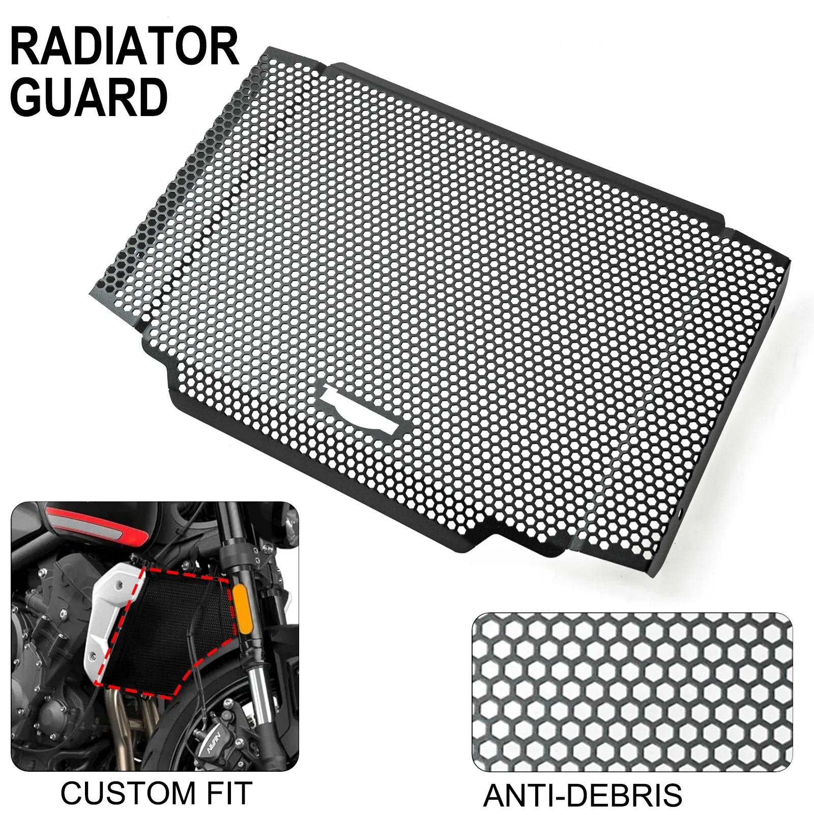 

Motorcycle Radiator Grille Guard Enhanced Protection Anti debris with Metal Mesh fortriumph trident 660 2021-2022