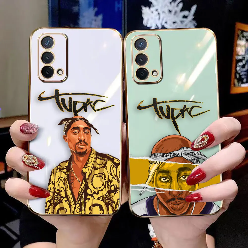 Cover Smooth E-TPU Phone Case OPPO A15 A16 A17 A78 A58 A53 A54 A57 A72 A73 A74 A91 A92 A94 4G 5G Case Singer 2Pac Tupac Shakur