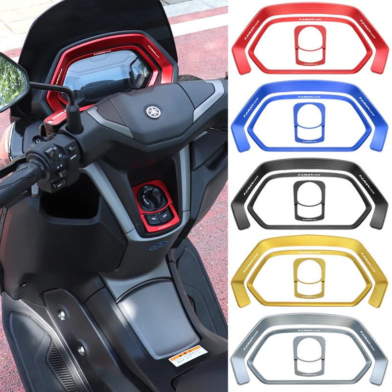 لياماها NMAX155 NMAX 155 2025 دراجة نارية اكسسوارات واقي للشاشة لوحة القيادة قفل الباب الكهربائي التبديل غطاء غطاء حامي #1