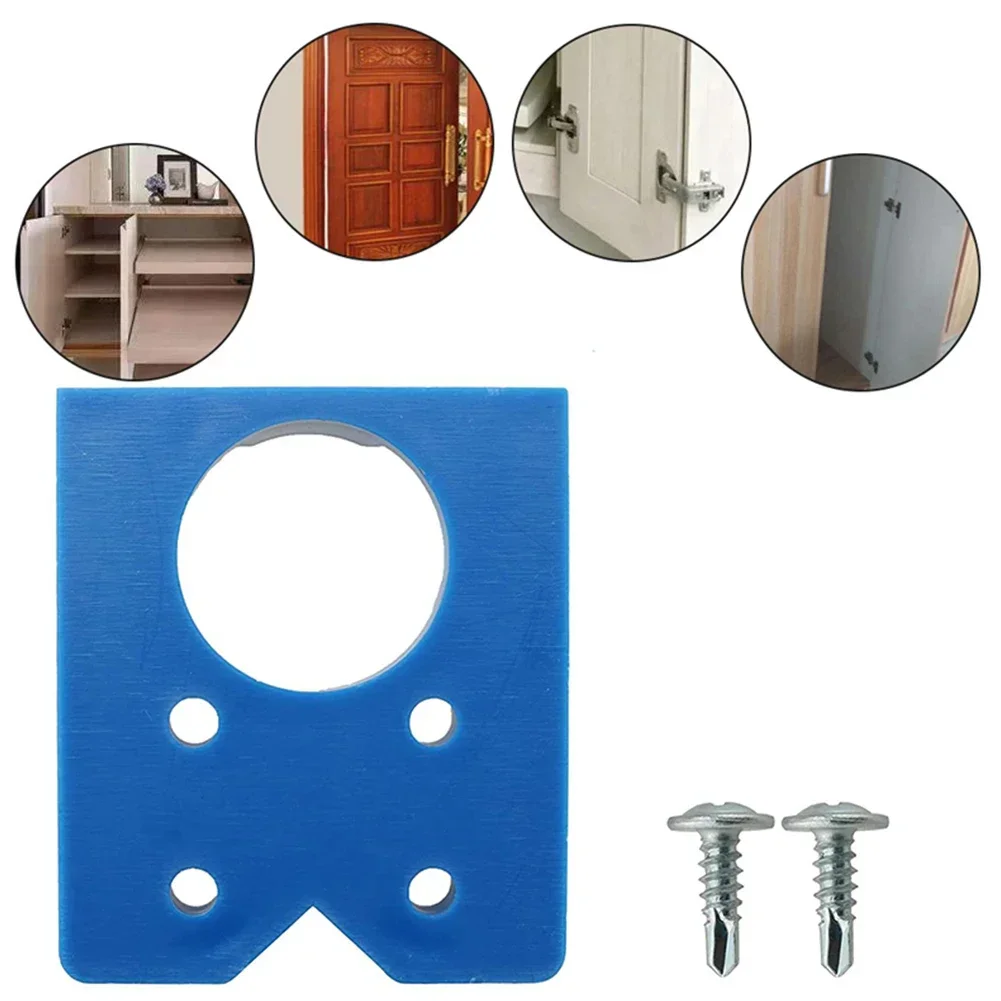 Accurate Hinge Hole Drilling Guide for Door Cabinets Lightweight and Portable ABS Plastic Tool for DIY and Professional Use