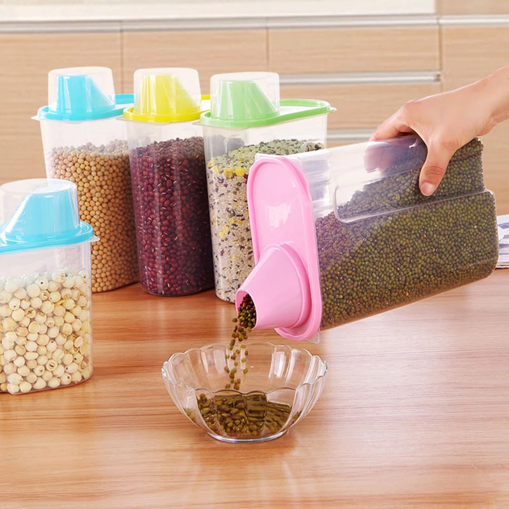 

Cereal Food Storage Tank Container Airtight Music Green Containers Baby