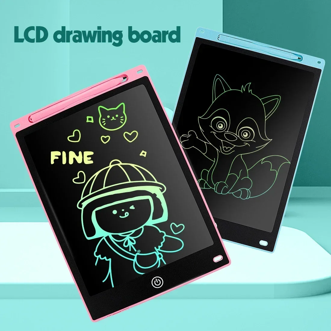 10inch LCD Writing Tablet Magic Drawing Board Kids Graffiti Sketchpad Electronic Handwriting Blackboard Colorful Drawing Board