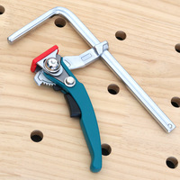 200/300mm Woodworking Guide Rail Clamp 2pcs F Clamps Quick Screw Clamp for Carpentry Table Track Saw Rails Tools