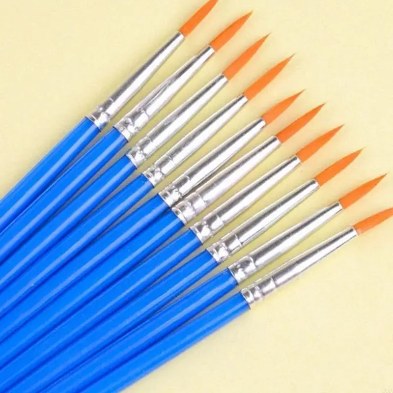 LXAA 50 PCS فرش الطلاء مجموعة مدببة مستديرة فرش الطلاء فرش الطلاء
