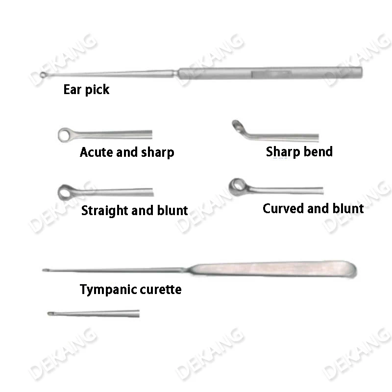 Tympanic Ear-Nose-Throat Curette Treatment Table Curette